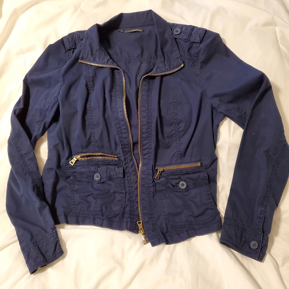 Maurices navy blue zip-up jacket